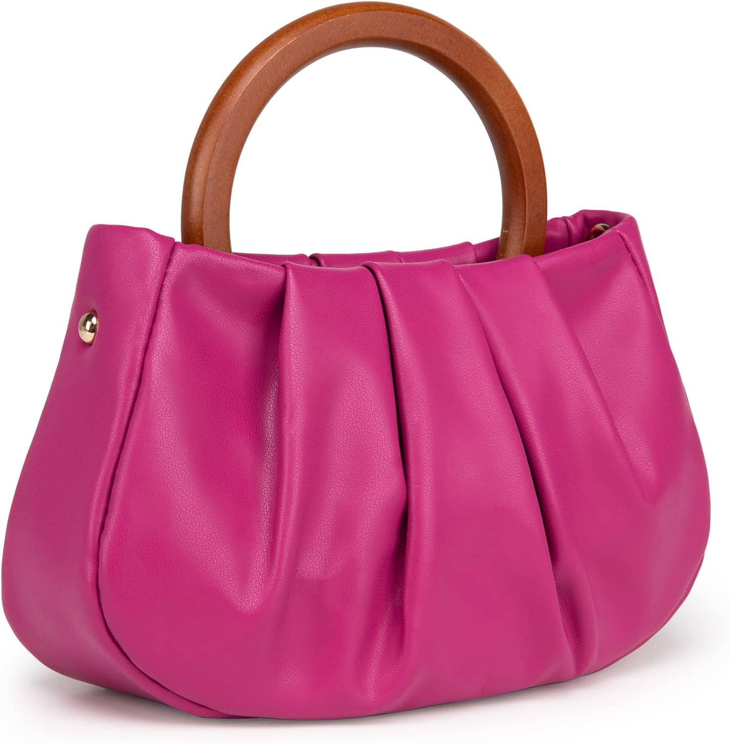 Milan Chiva Cloud Pouch Bag Gabbi Ruched Handbag Chic Dumpling Clutch Purses with Removable Strap | Amazon (US)