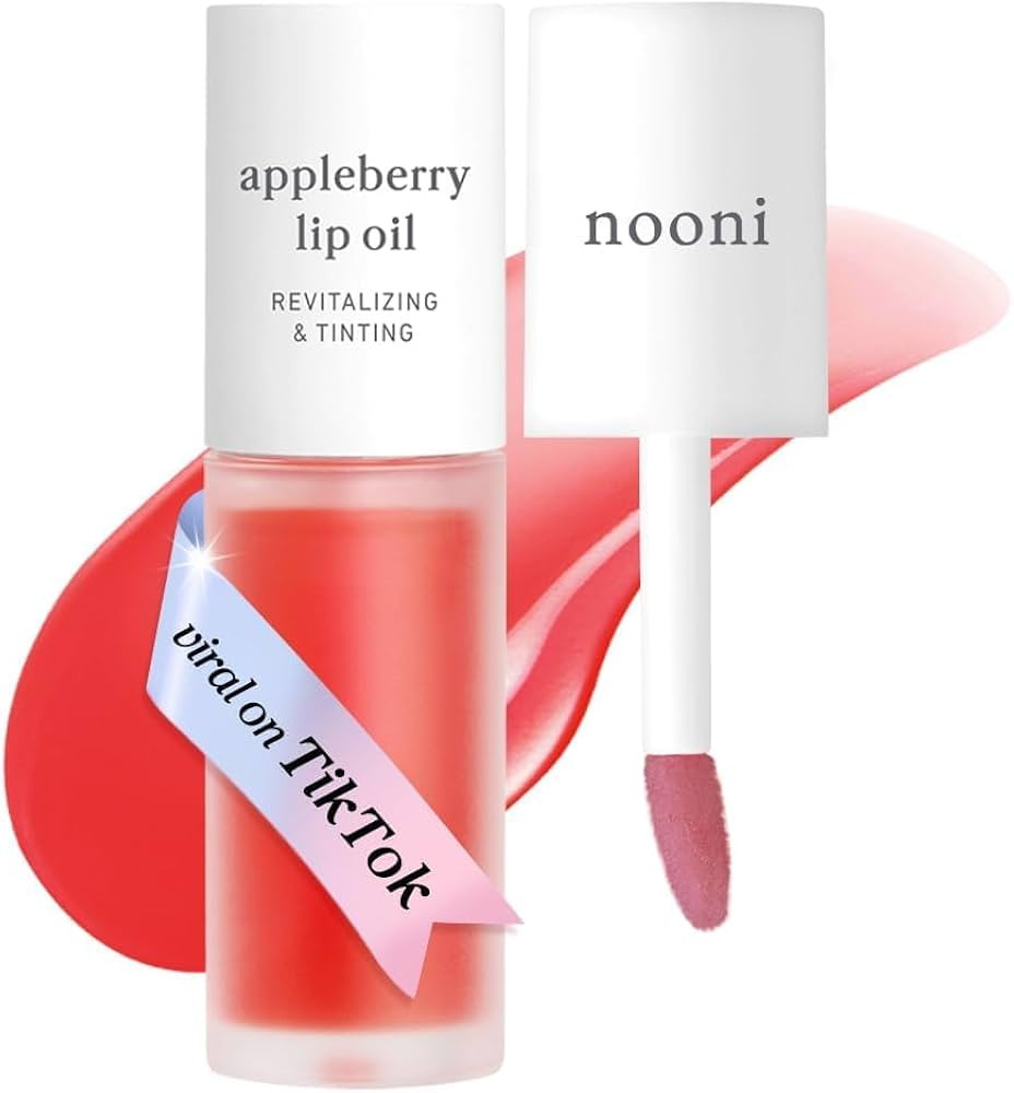 NOONI Korean Lip Oil - Appleberry | Long-Lasting, Moisturizing, Plumping, Revitalizing for Dry Li... | Amazon (US)
