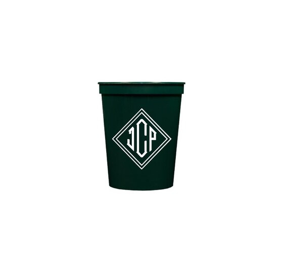 Monogrammed stadium cups Personalized stadium cups | Etsy | Etsy (US)