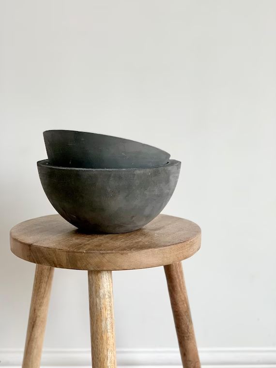 Concrete Bowl  Minimal Natural Handmade Bowl  | Etsy UK | Etsy (UK)