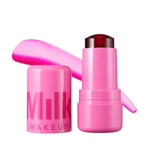 Milk Makeup Cooling Water Jelly Tint – Long-Lasting Sheer Lip + Cheek Stain with Firming Vegan Collagen + Hydrating Aloe – Transfer Proof, Buildable Lip Tint + Blush – Burst (Poppy Pink), 0.17 oz | Amazon (US)