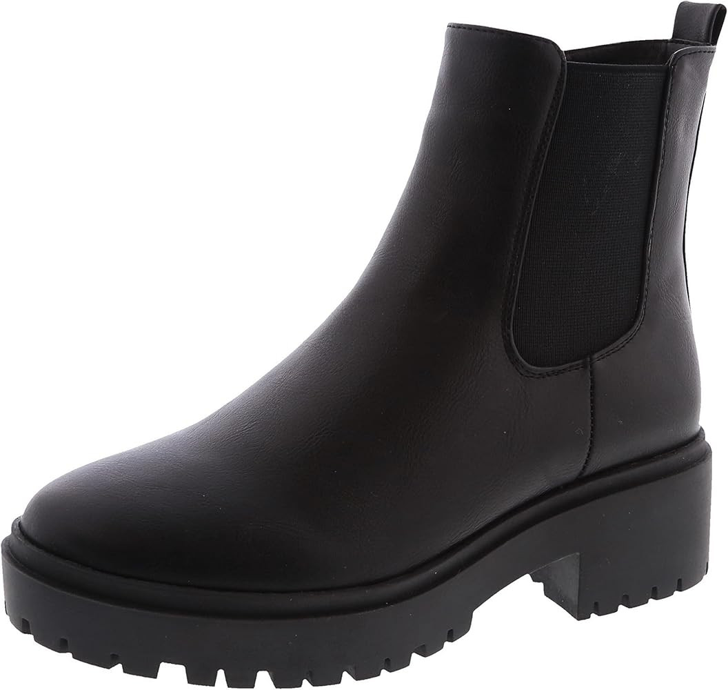 TOP Moda Womens Chelsea Ankle Boot Platform with Chunky Heel | Amazon (US)