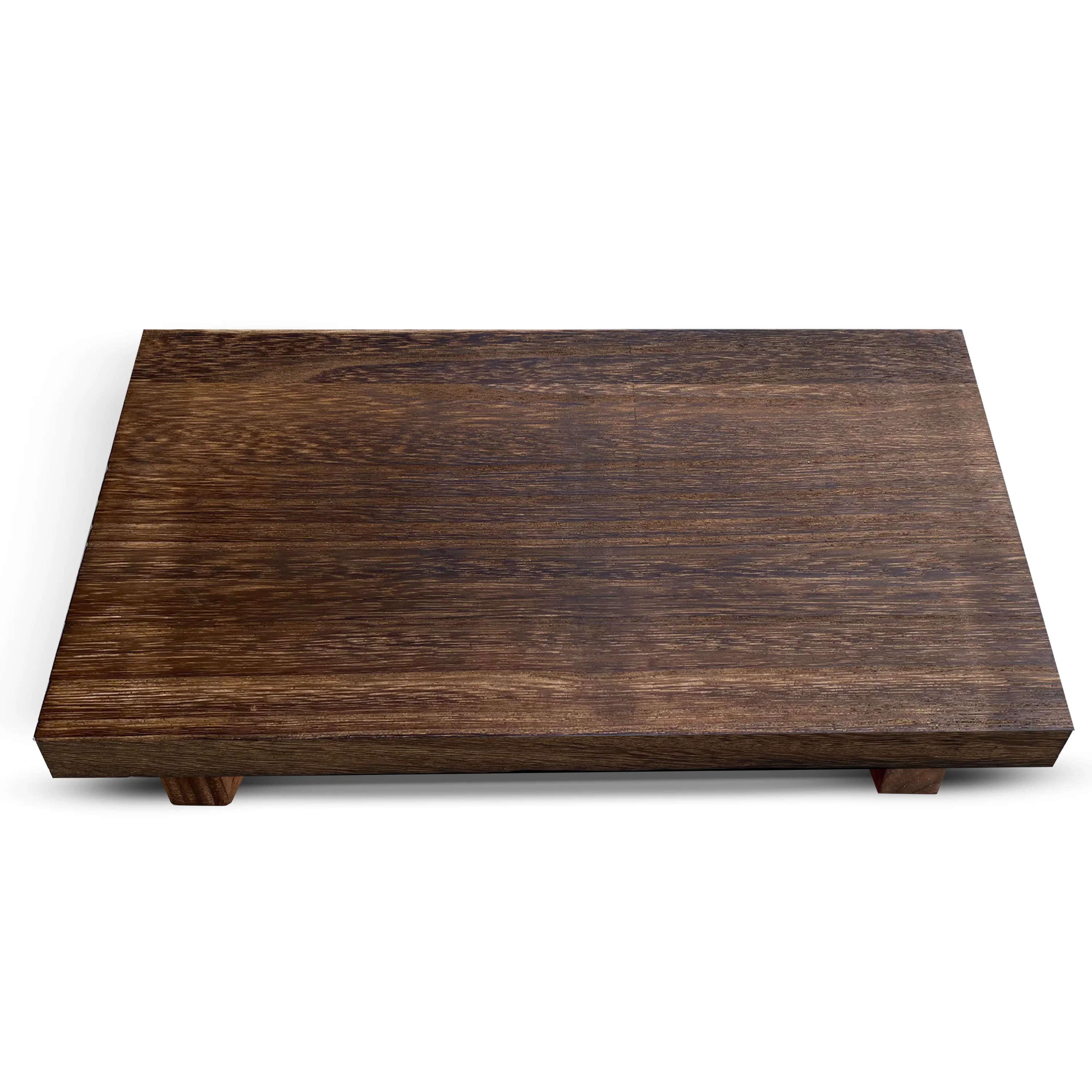 Lyfe Simple Wood Riser for Decor - Rustic Pedestal Stand - Handmade Small Wood Tray - Soap Tray f... | Walmart (US)