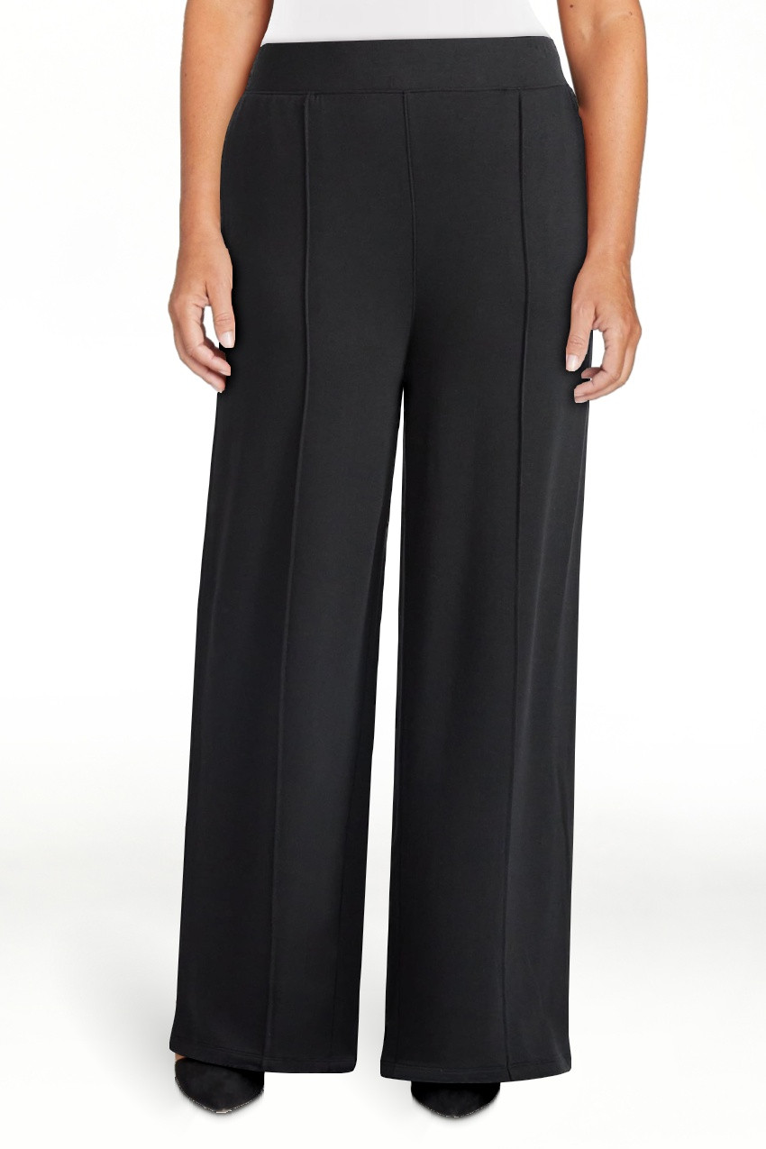 Time and Tru Women's Knit Wide Leg Pants, Sizes XS-XXXL | Walmart (US)