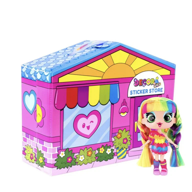Decora Girlz Sticker Store Playset and Exclusive Bright and Colorful "Art" 5-inch Doll; Ages 4+ -... | Walmart (US)