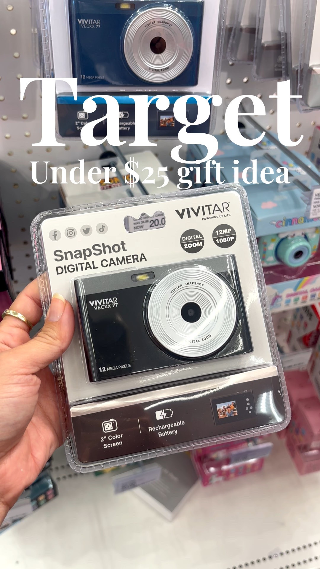 For the creative kids, I love gifting an adorable digital camera like this one that's only $20. Let them document the world around them and then create a photo book with them. Such a fun gift especially for kids welcoming a new baby into their home. 

Stocking stuffers under $25 - digital camera - gifts for girls - gifts for boys - photo gifts - 

#LTKHoliday #LTKGiftGuide #LTKKids
