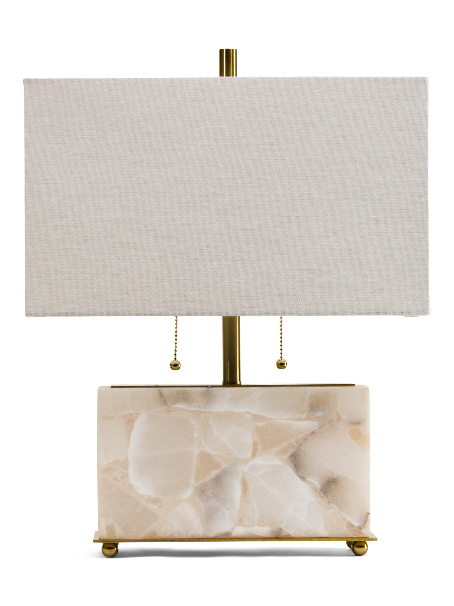 21x11.5 Alabaster Double Pull Table Lamp | TJ Maxx