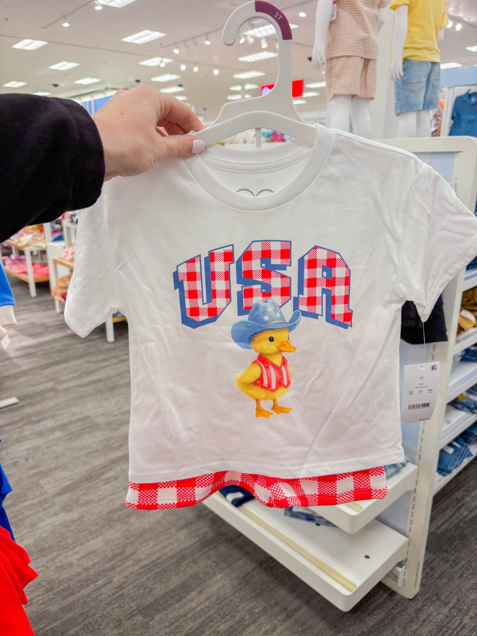 Okay but this little patriotic duck set might be the cutest Fourth of July outfit I’ve seen yet 🥹🇺🇸
The red gingham details + tiny cowboy hat are sending me. Perfect for parades, fireworks, BBQs, and all the summer memories ❤️🤍💙

#LTKkids #LTKfamily #TargetStyle #FourthOfJuly #PatrioticKids #ToddlerStyle #TargetFinds #SummerStyle #MomFinds #RedWhiteAndBlue

#LTKKids #LTKSwim #LTKSeasonal