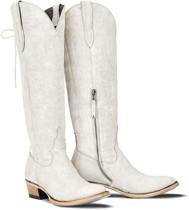 MissHeel Over the Knee Cowboy Boots for Women Adjustable Thigh High Cowgirl Boots | Amazon (US)