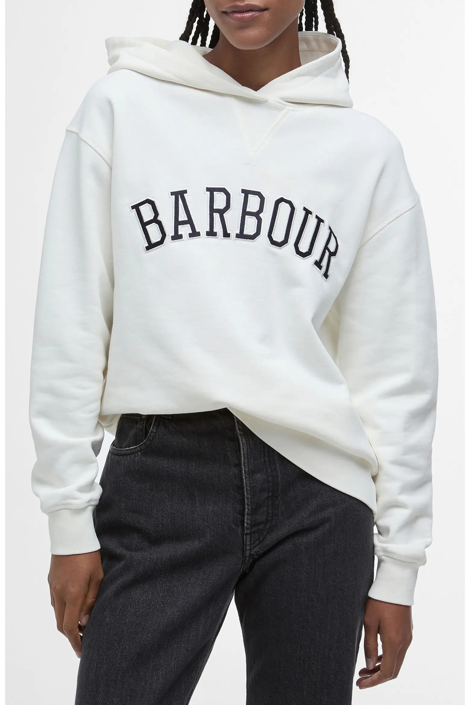 Barbour Northumberland Logo Embroidered Cotton Graphic Hoodie (Women) | Nordstromrack | Nordstrom Rack