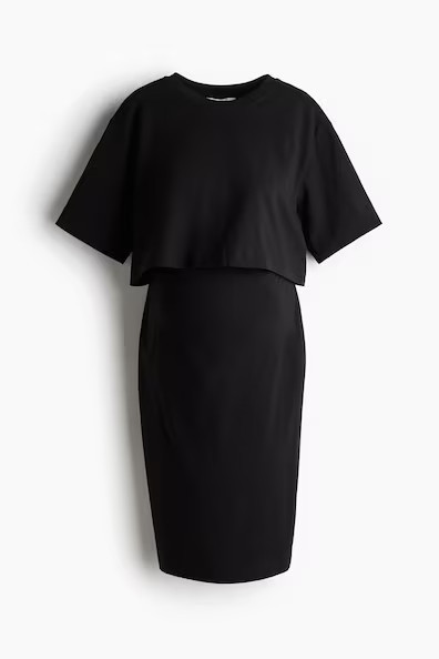 H & M - MAMA 2-piece top and skirt set - Black | H&M (US + CA)