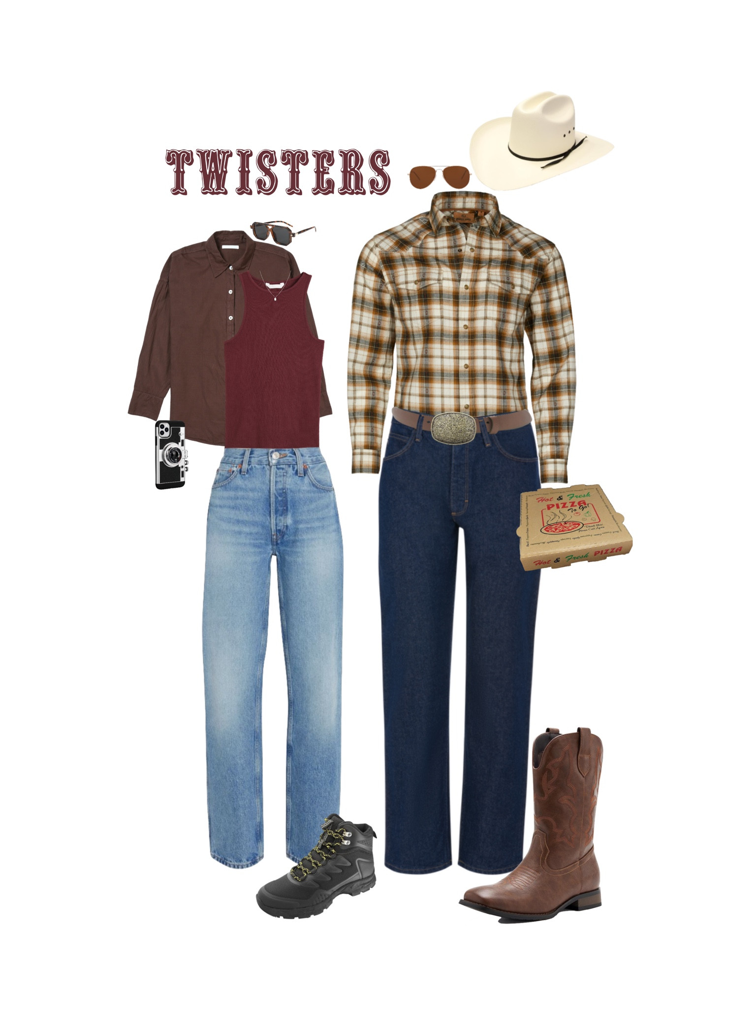 Day 7/31 Halloween Costume Ideas: Kate & Tyler from TWISTERS! All pieces come in straight and plus sizes!!! 

#LTKHalloween #LTKMens #LTKStyleTip