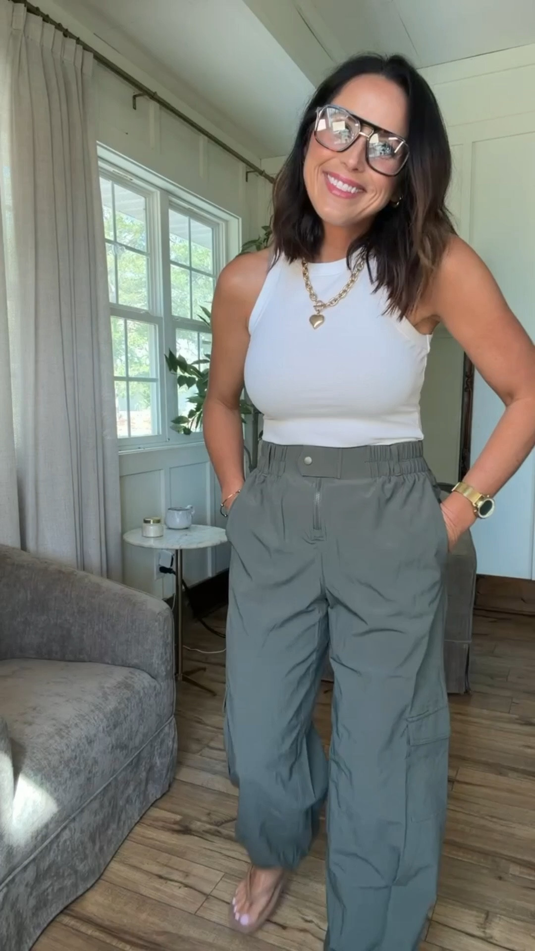 y’all these walmart pants are so good… easy to style, comfy, and perfect for everyday 🙌

walmart cargo pants, olive pants outfit, white tank outfit, casual chic outfit, everyday outfit idea, affordable fashion, comfy pants, elevated basics, on the go outfit

#walmartfinds #walmartfashion #walmartstyle #ltkunder50 #ltkstyle #casualchic #everydayoutfit #affordablefashion #ootd #neutraloutfit
