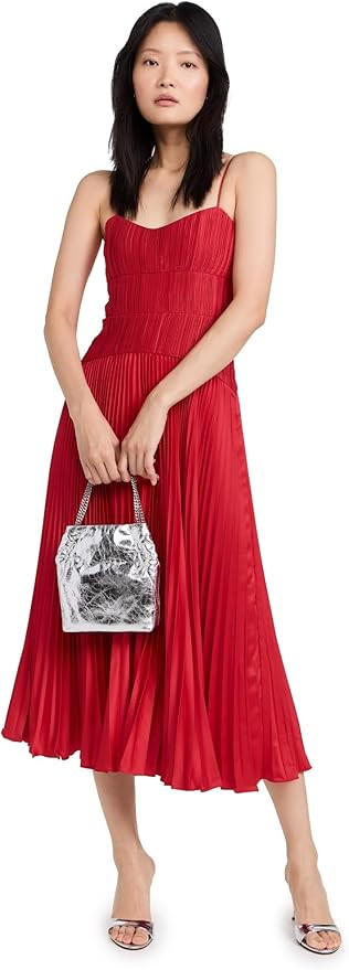 Amur Womens Cherry Drop Waist Midi Dress | Amazon (US)