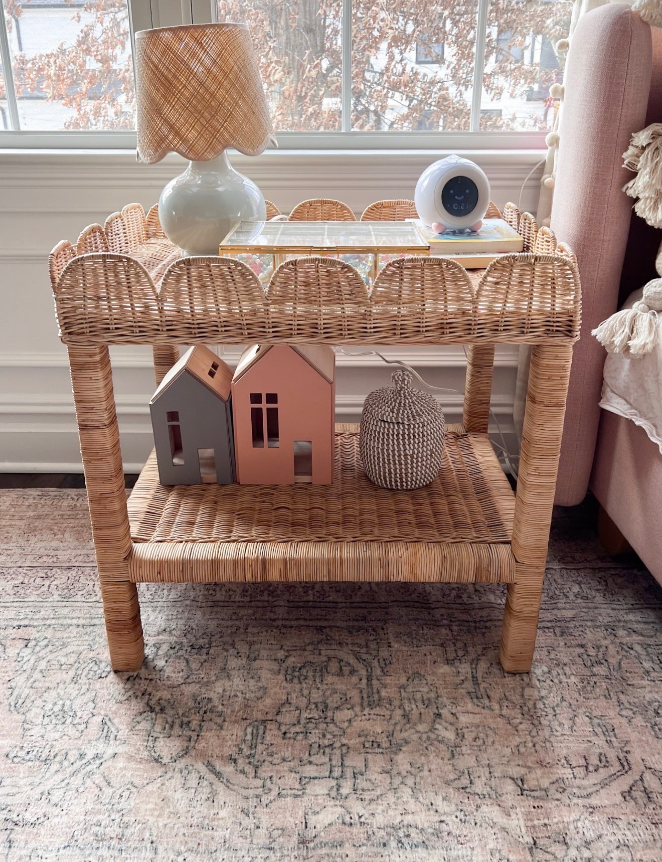 The prettiest scalloped bedside table and softest rug 🩶 Table on sale!! 


#LTKKids #LTKSaleAlert #LTKHome