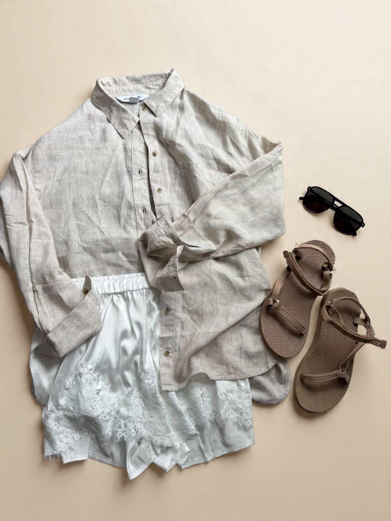 Linen and lace, dress up or dress down these silk shorts 

Linen, silk shorts, sandals, vacation 

#LTKmomlife #LTKootd #LTKTravel