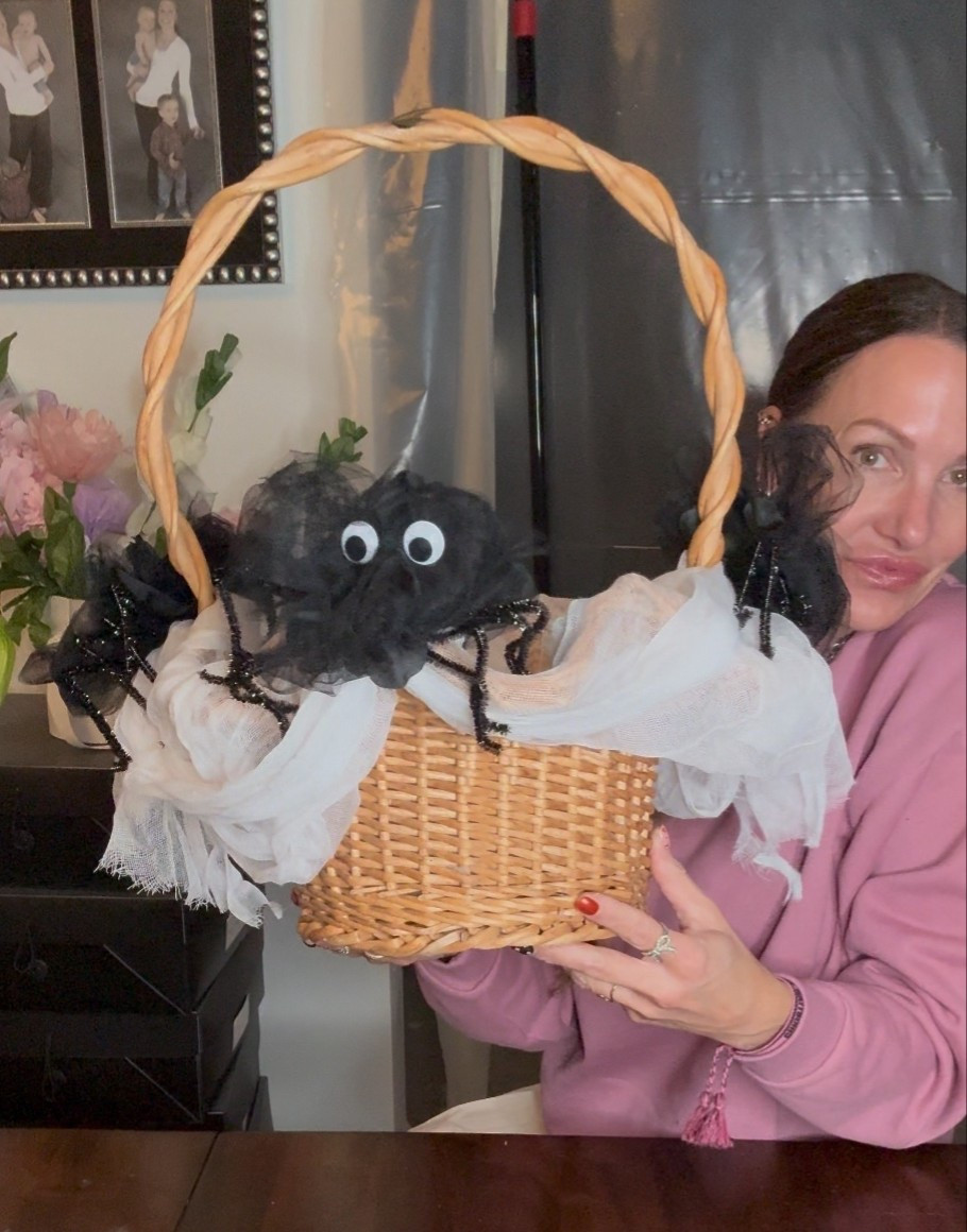 I whipped together the cutest fall basket perfect for Halloween treats, a boo basket, or a surprise for your favorite person 🕷️ I’m linking all the supplies here… minus the basket.  I found my basket at a garage sale, but any basket will work for this project.  Follow along for more creative ideas 🥰

#LTKFamily #LTKHalloween #LTKSeasonal