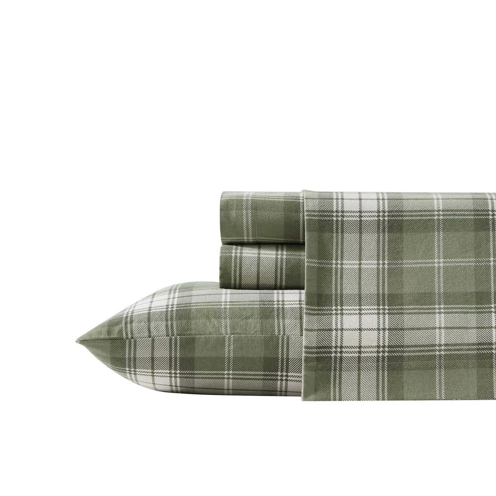 Eddie Bauer Flannel Sheet Set, Heartland Green | Kohl's