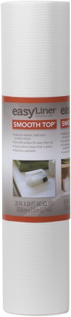 Duck Smooth Top EasyLiner, 20-inch x 24 Feet, White | Amazon (US)