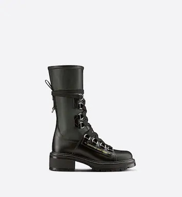 D-Fight Ankle Boot Black Lambskin | DIOR | Dior Couture
