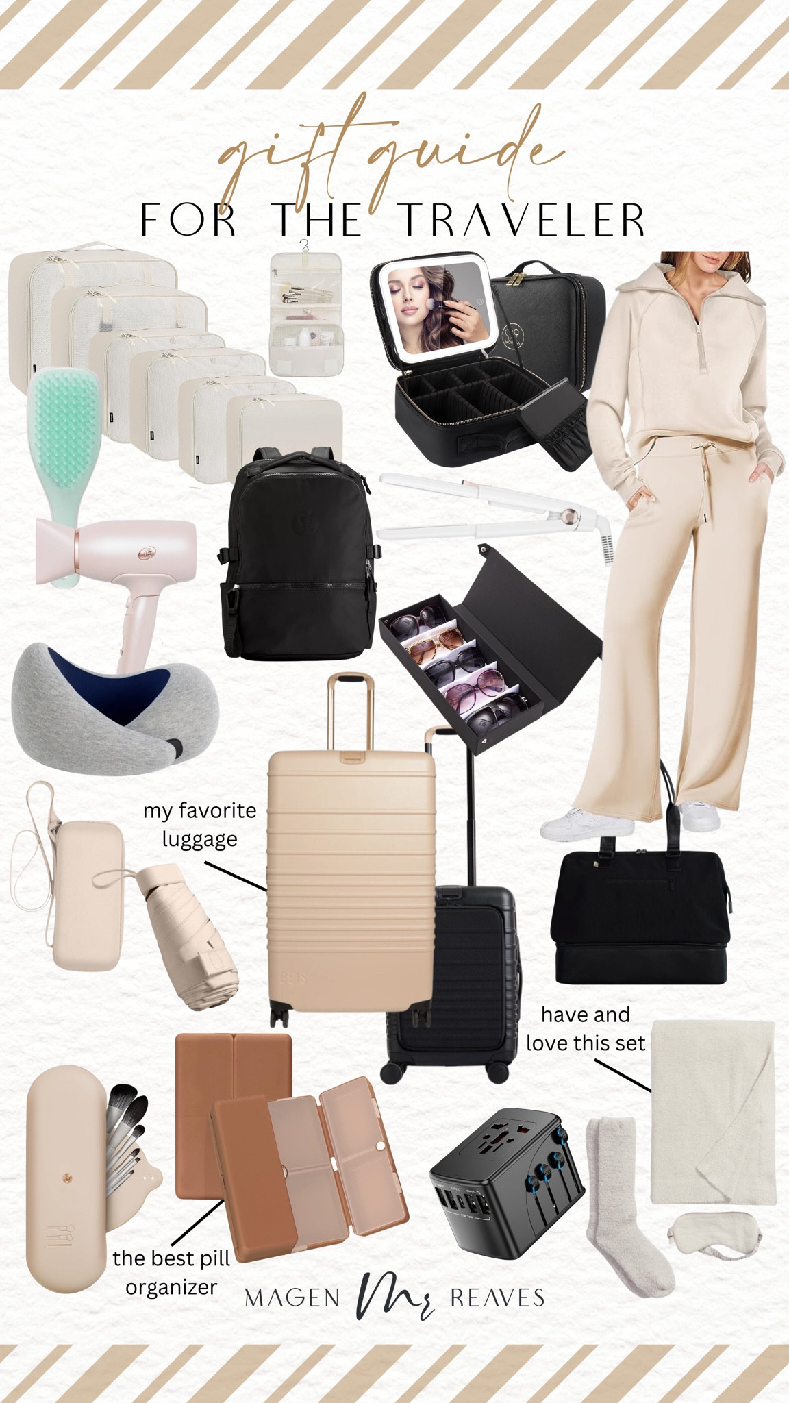 Gift guide for the traveler! 

Traveler gifts - gifts for traveling - traveling inspired gifts 

#LTKHoliday #LTKGiftGuide #LTKtravel