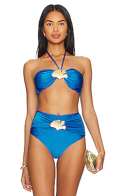 Ocean Leaf Bikini Top
                    
                    PatBO | Revolve Clothing (Global)