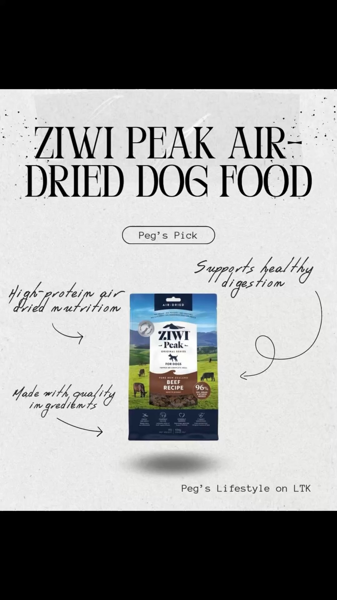 One of Booboo’s favorites 🐾🤍

Ziwi Peak Air-Dried Dog Food is packed with quality ingredients and high-protein nutrition while still being easy and convenient to serve. Definitely a great option for pet parents looking for a healthier choice ✨