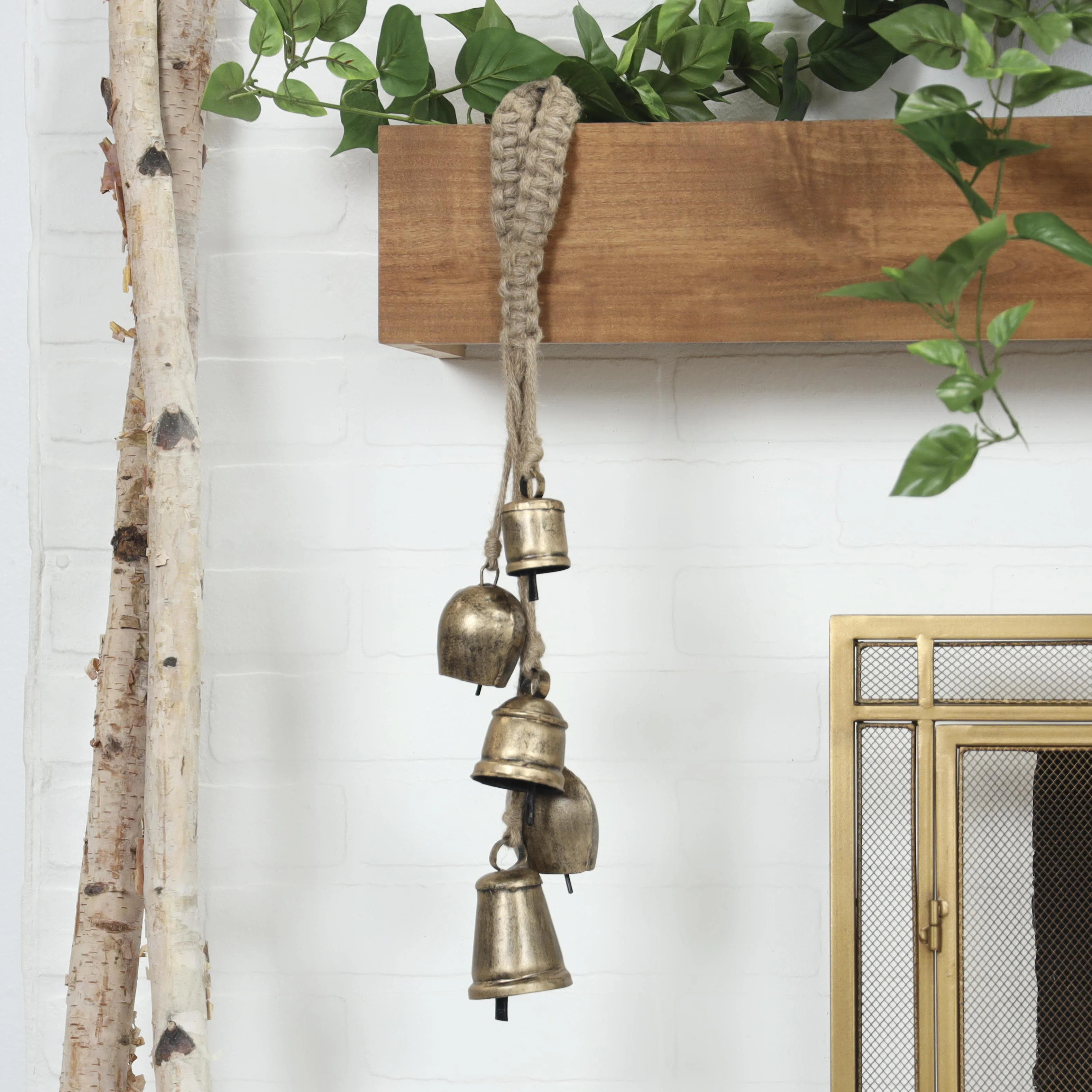 Kristen Metal Vertical Hanging Decorative Cow Bells | Wayfair North America
