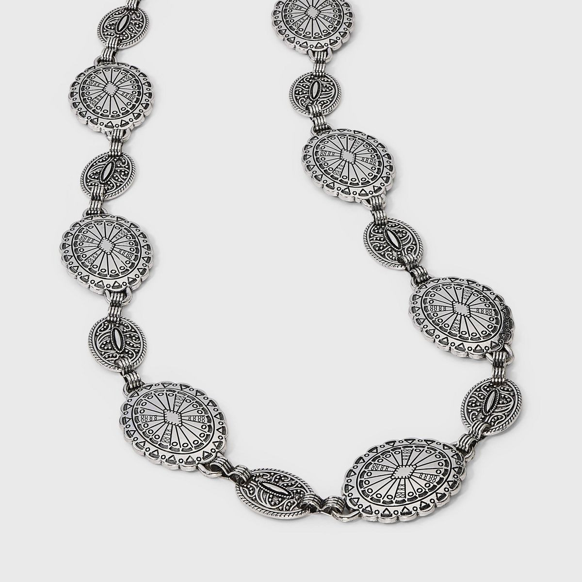 Concho Chain Belt - Wild Fable\u2122 Nickel Finish M/L | Target