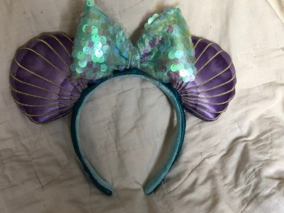Disney Parks The Little Mermaid, Seashell Mickey Mouse Ears (See Photos) | eBay US