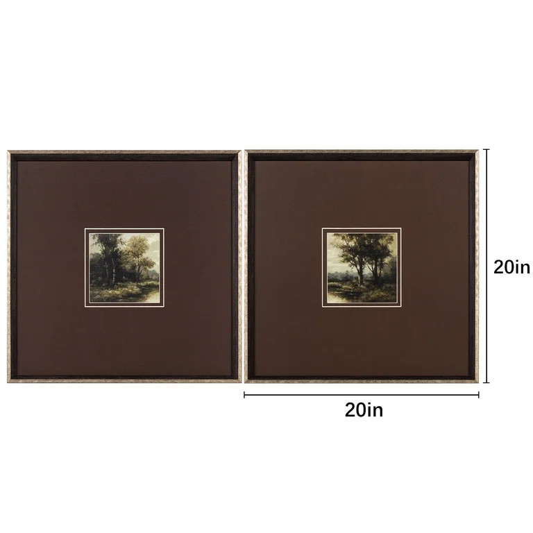 My Texas House Follow the River Bend 20x20 Framed Wall Art | Walmart (US)