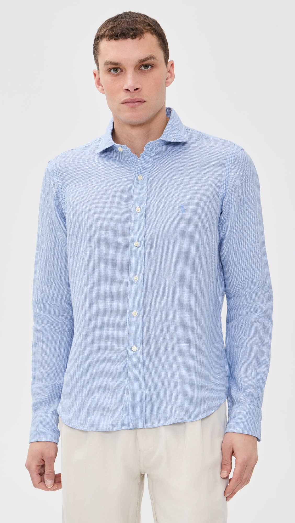 Houndstooth Tissue Linen Sport Shirt | Shopbop