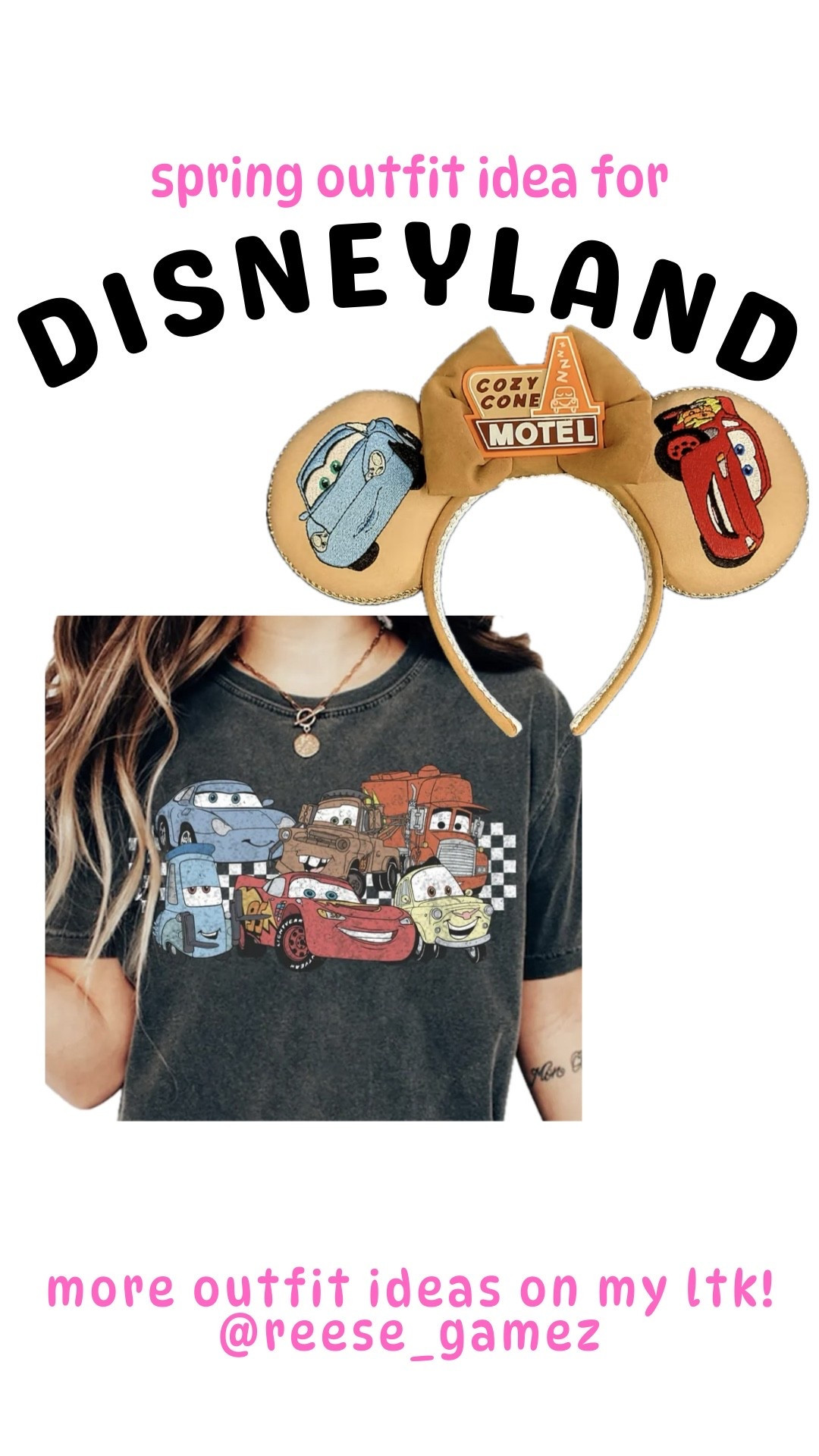 disney outfit, disneyland outfit, disney outfits, disneyland outfits, lightning mcqueen outfit, cars outfit, mickey ears, minnie ears

#LTKTravel #LTKSeasonal #LTKootd