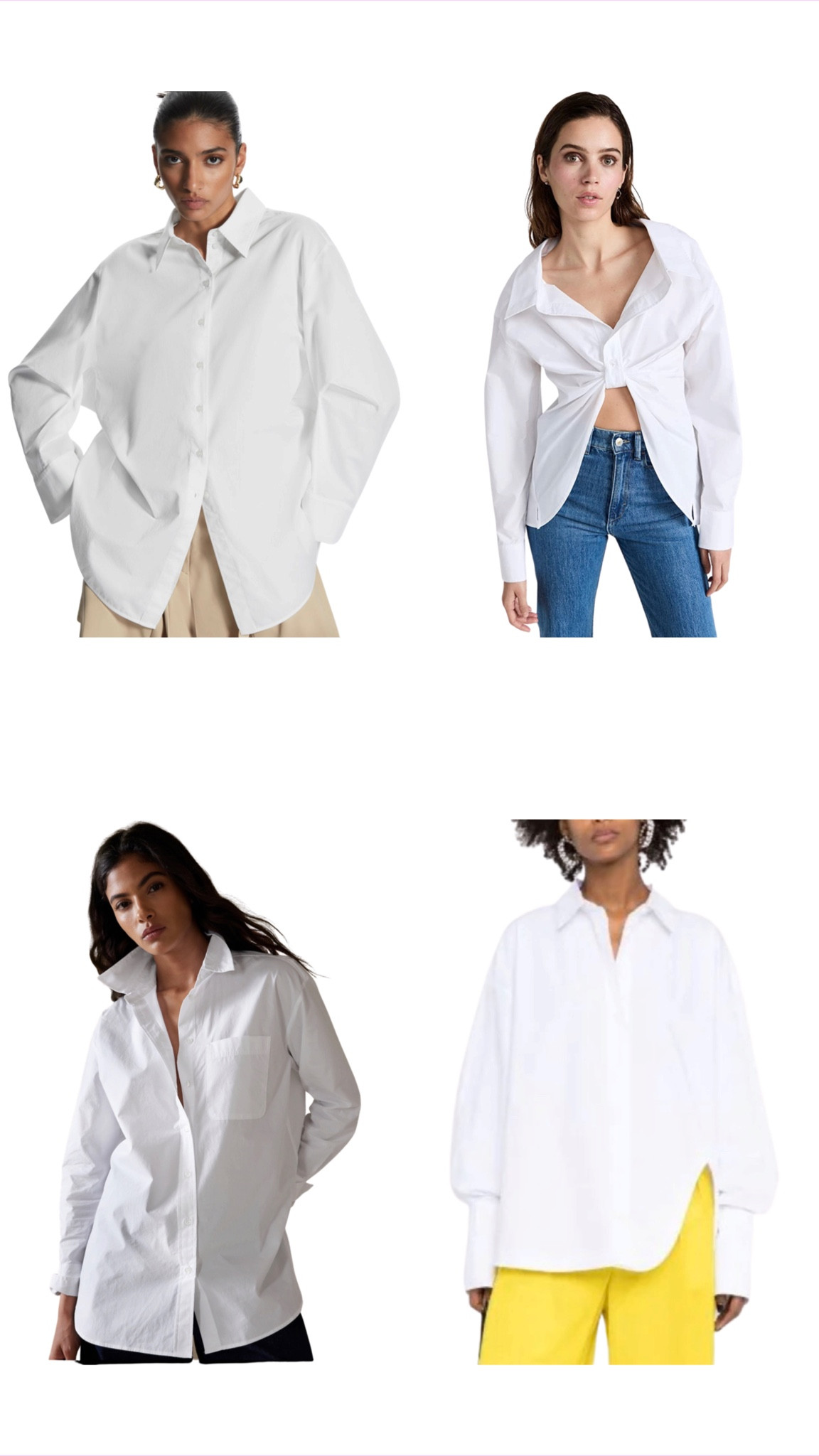 White shirts - various price ranges 

#LTKcurves