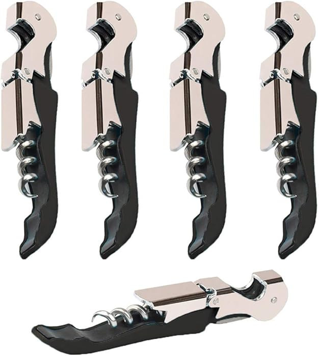 Professional Waiter Corkscrew Wine Openers Set (4 PCS),Upgraded with Heavy Duty Stainless Steel H... | Amazon (US)
