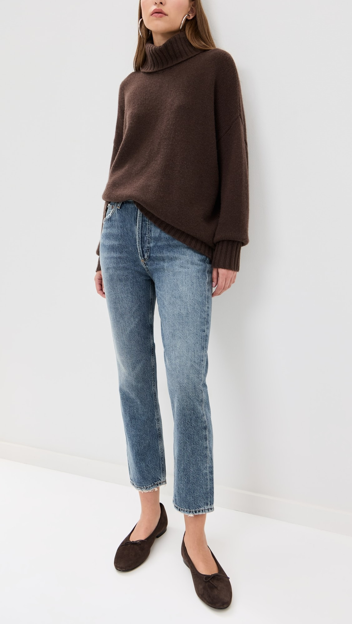 Riley High Rise Straight Crop Jeans | Shopbop