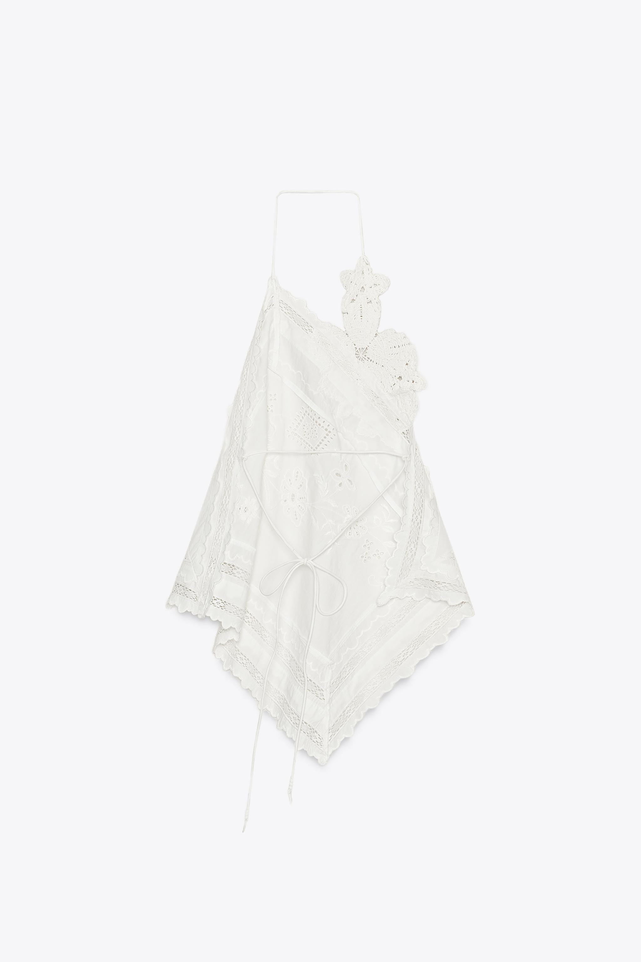 ZW COLLECTION ASYMMETRIC FLOWER TOP | Zara US