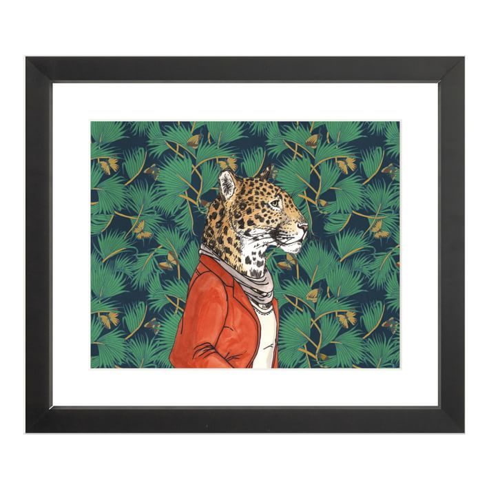Dapper Jaguar Framed Wall Art | West Elm (US)