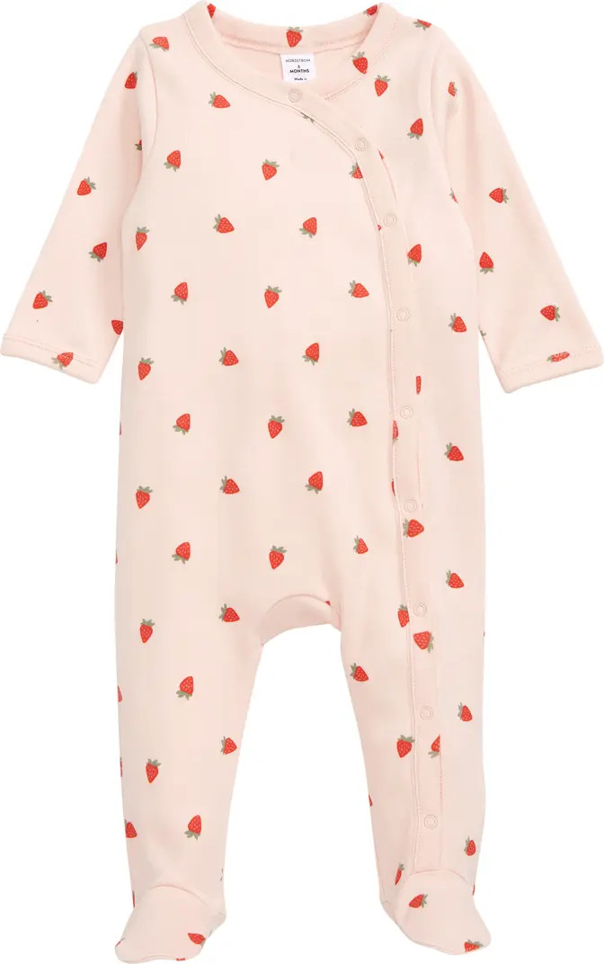 Print Cotton Footie | Nordstrom