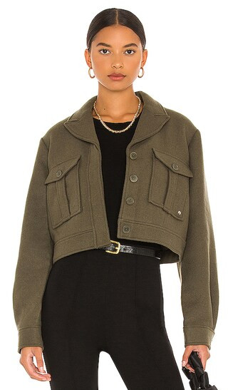 Dallas Jacket in Army Green | Revolve Clothing (Global)
