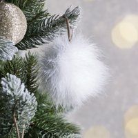 White Feather Bauble, White, One Size | The White Company (UK)