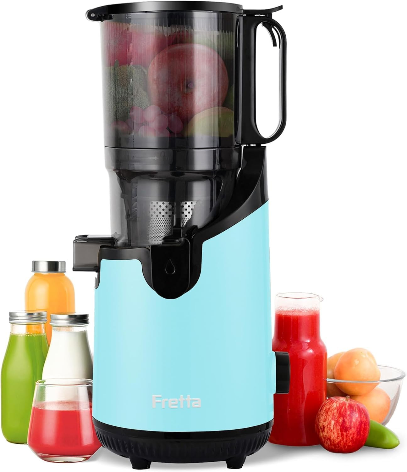 Cold Press Juicer Machines, Slow Masticating Juicer with 5.3" Extra Large Feed Chute Fit Whole Fr... | Amazon (US)
