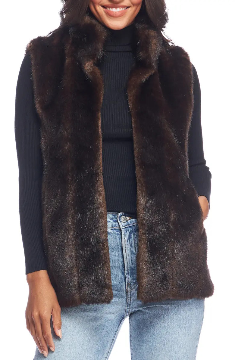 Signature Series Hook Faux Fur Vest | Nordstrom