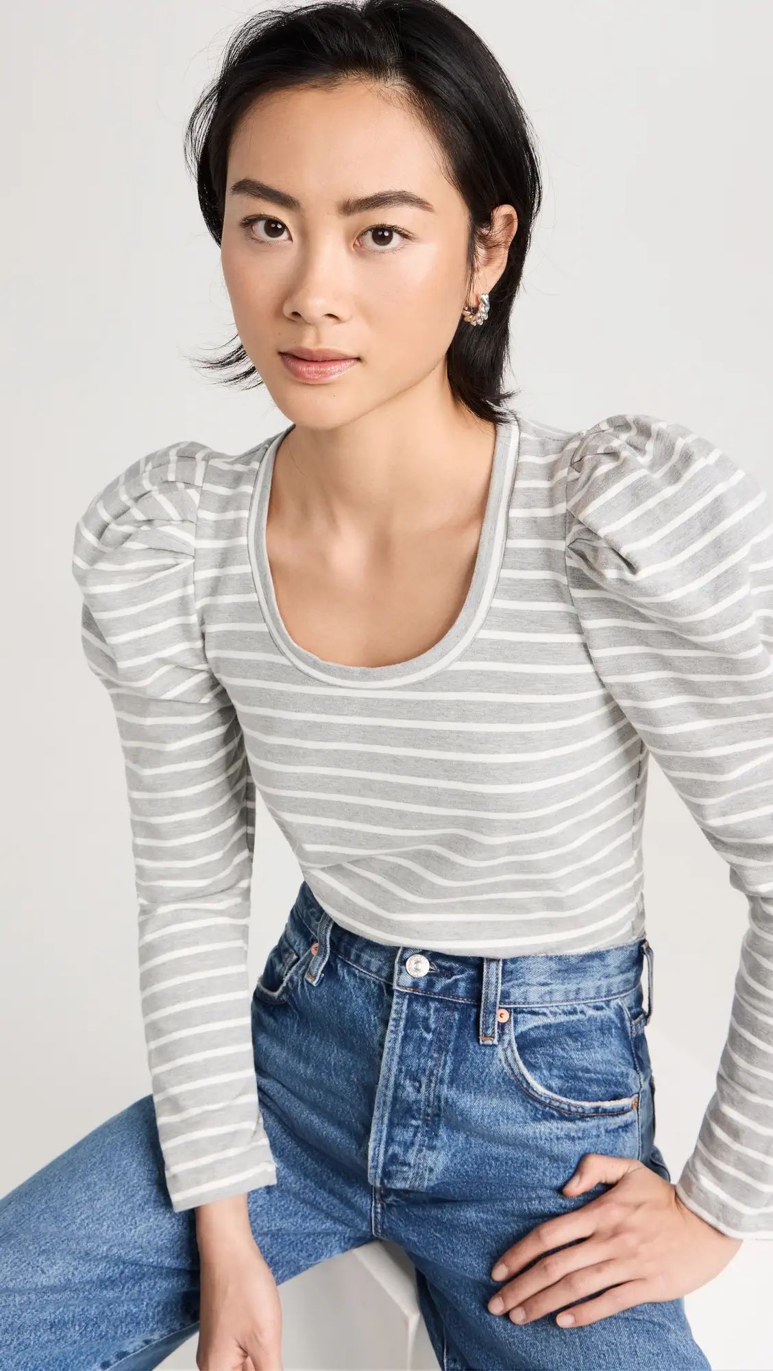 English Factory Puff Sleeve Knitted Top | Shopbop | Shopbop