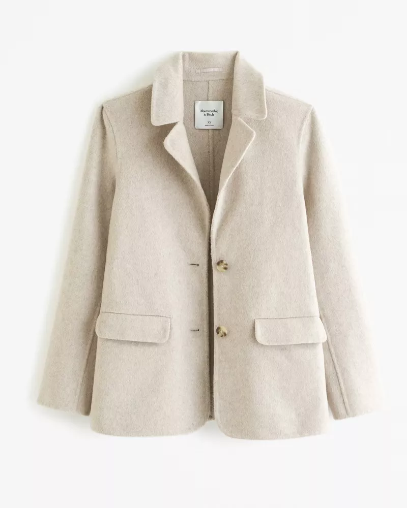 Double-Cloth Wool-Blend Blazer Coat curated on LTK