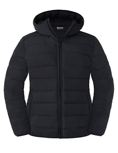 wantdo Women's Plus Size Down Coat Insulated Warm Puffer Jacket with Hood Black 3X | Amazon (US)