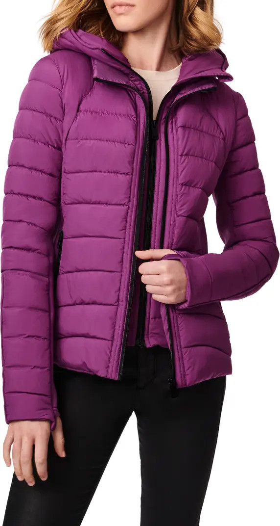 Hooded Quilted Water Repellent Jacket | Nordstrom