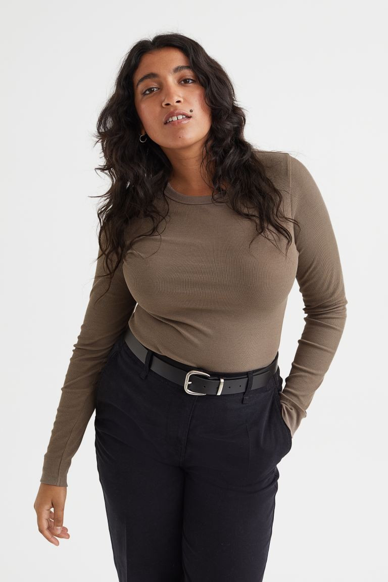Ribbed Modal-blend Top | H&M (US + CA)