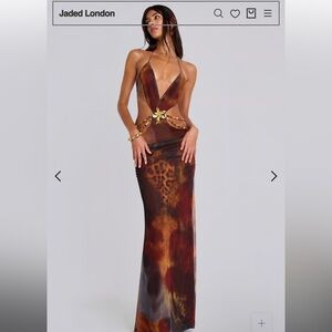 Jaded London Vida Backless Maxi Dress in Whiskey | Poshmark