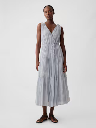 Pleated Tiered Maxi Dress | Gap (US)